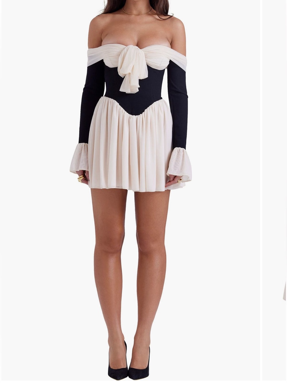HOUSE OF CB Alana Strapless Long Sleeve Dress
